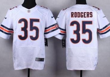Nike Chicago Bears #35 Jacquizz Rodgers White Men's Stitched NFL Elite Jersey