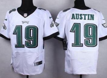 Nike Philadelphia Eagles #19 Miles Austin White Men's Stitched NFL Elite Jersey