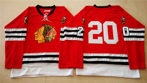 Chicago Blackhawks #20 Brandon Saad Red Mitchell And Ness 1960-61 Stitched NHL Jersey