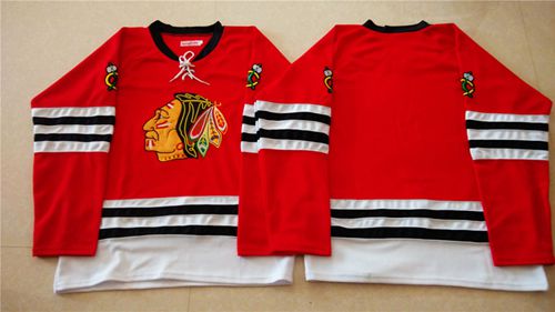 Chicago Blackhawks Blank Red Mitchell And Ness 1960-61 Stitched NHL Jersey