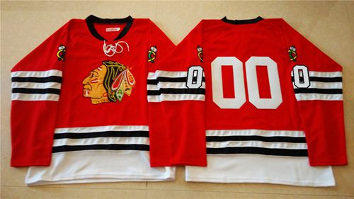 Chicago Blackhawks #00 Clark Griswold Red Mitchell And Ness 1960-61 Stitched NHL Jersey