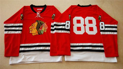 Chicago Blackhawks #88 Patrick Kane Red Mitchell And Ness 1960-61 Stitched NHL Jersey