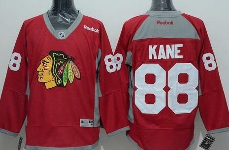 Chicago Blackhawks #88 Patrick Kane Red Practice Stitched NHL Jersey