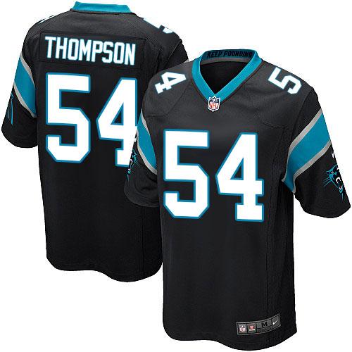 Youth Nike Carolina Panthers #54 Shaq Thompson Black Stitched NFL Jersey