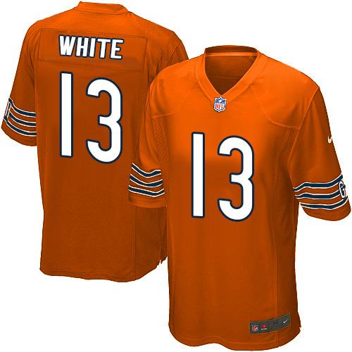 Youth Nike Chicago Bears #13 Kevin White Orange Stitched NFL Jersey