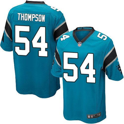 Youth Nike Carolina Panthers #54 Shaq Thompson Blue Stitched NFL Jersey