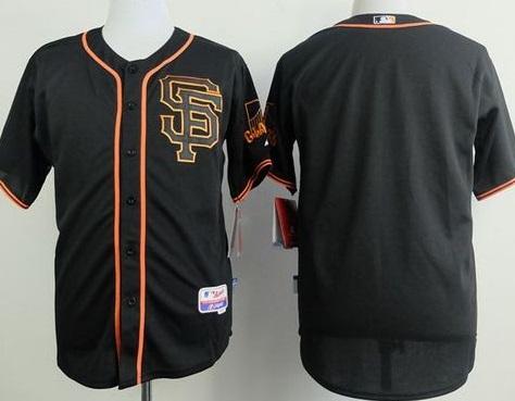 San Francisco Giants Blank Black Alternate Cool Base Stitched Baseball Jersey