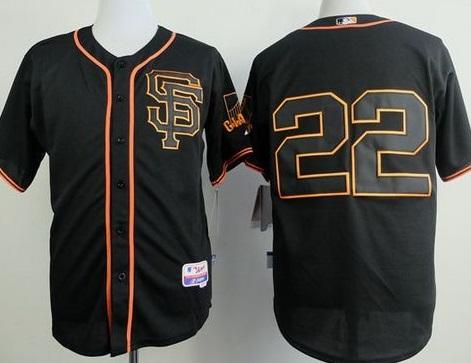 San Francisco Giants #22 Jake Peavy Black Alternate Cool Base Stitched Baseball Jersey