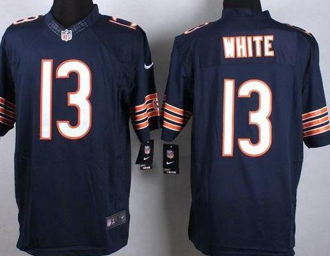 Nike Chicago Bears #13 Kevin White Navy Blue Stitched NFL Limited Jersey