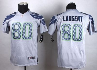Youth Nike Seattle Seahawks #80 Steve Largent Grey Stitched NFL Jersey