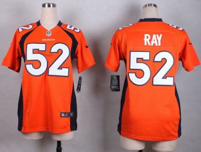 Women's Nike Denver Broncos #52 Shane Ray Orange Stitched NFL Jersey