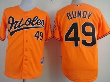 Baltimore Orioles #49 Dylan Bundy Orange Cool Base Stitched Baseball Jersey
