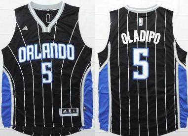 Orlando Magic #5 Victor Oladipo Black Revolution 30 Stitched NBA Jersey