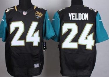 Nike Jacksonville Jaguars #24 T.J. Yeldon Black Stitched NFL Elite Jersey