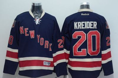 New York Rangers #20 Chris Kreider Dark Blue 85TH Anniversary Third Stitched NHL Jersey