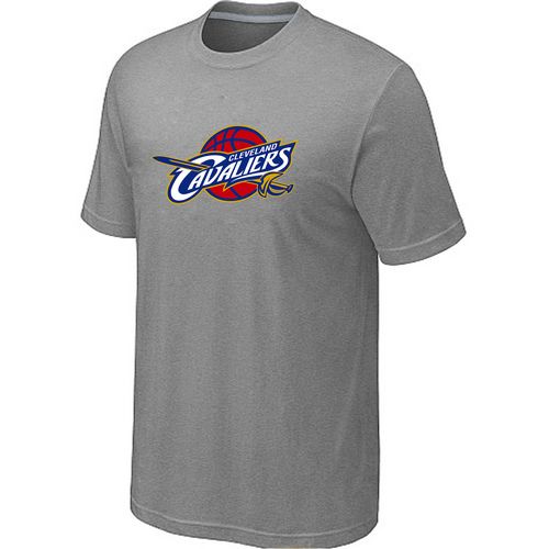 Cleveland Cavaliers Big & Tall Primary Logo Light Grey NBA T-Shirts