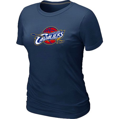Women's Cleveland Cavaliers Big & Tall Primary Logo Dark Blue NBA T-Shirt