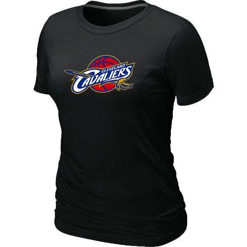 Women's Cleveland Cavaliers Big & Tall Primary Logo Black NBA T-Shirt
