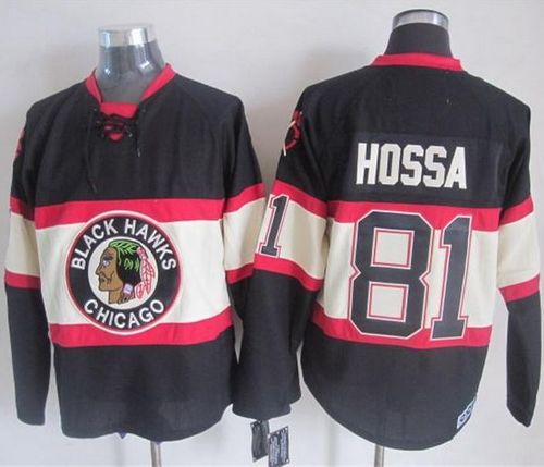 Chicago Blackhawks #81 Marian Hossa Black Third CCM Stitched NHL Jersey