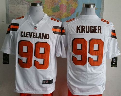 Nike Cleveland Browns #99 Paul Kruger White Stitched NFL Game Jersey