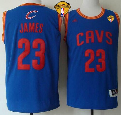 Cavaliers #23 LeBron James Light Blue The Finals Patch Stitched Revolution 30 NBA Jersey