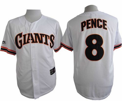 San Francisco Giants #8 Hunter Pence White 1989 Turn Back The Clock Stitched Baseball Jersey