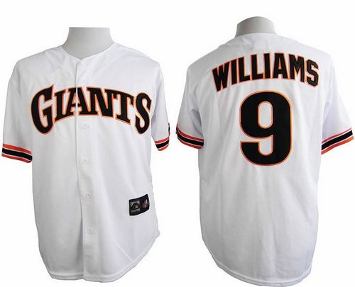 San Francisco Giants #9 Matt Williams White 1989 Turn Back The Clock Stitched Baseball Jersey