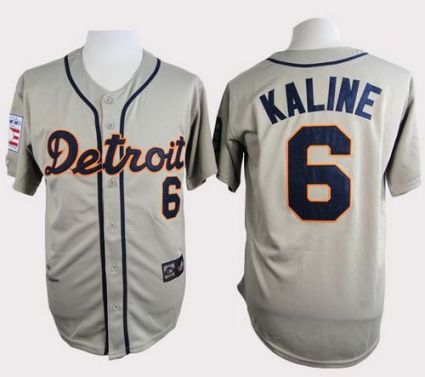 Detroit Tigers #6 Al Kaline Grey Cooperstown Throwback Stitched Baseball Jersey