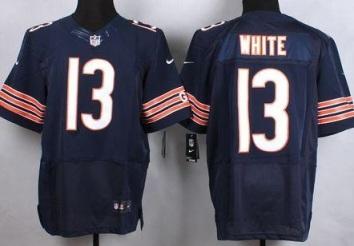 Nike Chicago Bears #13 Kevin White Navy Blue NFL Elite Jersey