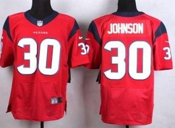 Nike Houston Texans #30 Kevin Johnson Red NFL Elite Jersey