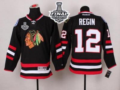Blackhawks #12 Peter Regin Black 2014 Stadium Series 2015 Stanley Cup Stitched NHL Jersey