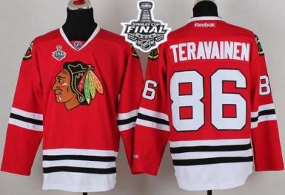 Blackhawks #86 Teuvo Teravainen Red 2015 Stanley Cup Stitched NHL Jersey