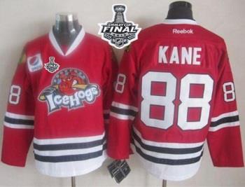 Blackhawks #88 Patrick Kane Red Ice Hogs 2015 Stanley Cup Stitched NHL Jersey