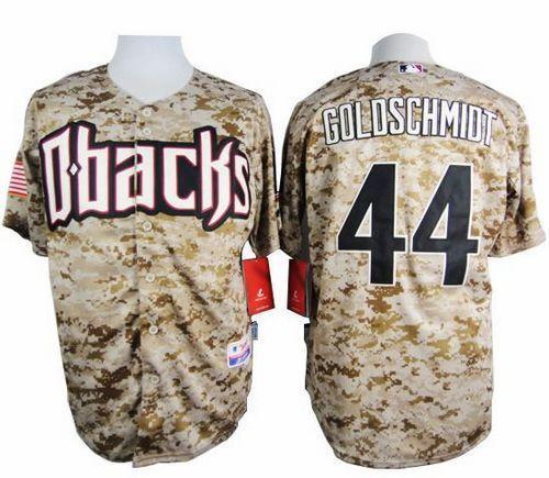Diamondbacks #44 Paul Goldschmidt Camo Cool Base Stitched Baseball Jersey