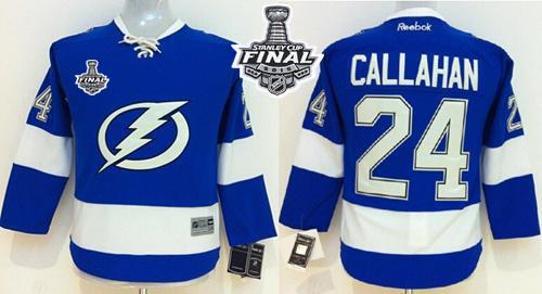 Women's Lightning #24 Ryan Callahan Blue Home 2015 Stanley Cup Stitched NHL Jersey