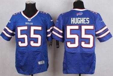 Nike Bills #55 Jerry Hughes Royal Blue Team Color Men's Stitched NFL New Elite Jersey