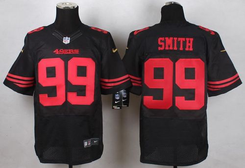 Nike 49ers #99 Aldon Smith Black Alternate Men's Stitched NFL Elite Jersey