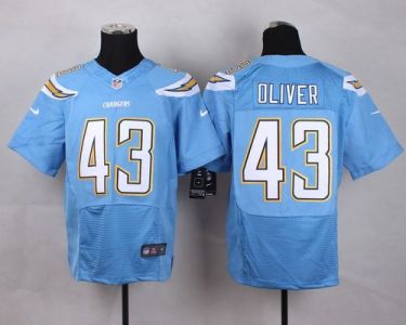 Nike Chargers #43 Branden Oliver Electric Blue Alternate Men's Stitched NFL New Elite Jersey