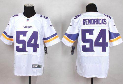 Nike Vikings #54 Eric Kendricks White Men's Stitched NFL Elite Jersey