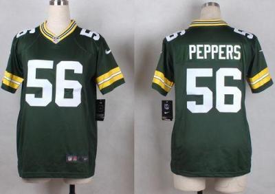 Youth Nike Packers #56 Julius Peppers Green Team Color Stitched NFL Elite Jersey