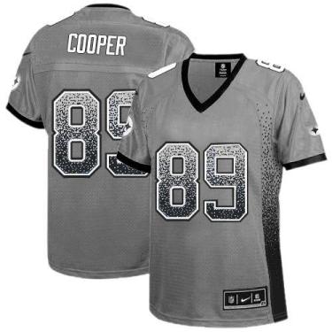 Women's Nike Raiders #89 Amari Cooper Grey Stitched NFL Elite Drift Fashion Jersey