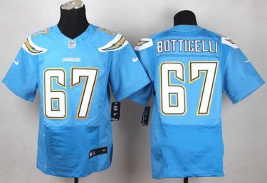 Nike Chargers #67 Cameron Botticelli Electric Blue Alternate Men's Stitched NFL New Elite Jersey