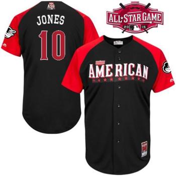 Orioles #10 Adam Jones Black 2015 All-Star American League Stitched Baseball Jersey