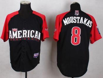 Royals #8 Mike Moustakas Black 2015 All-Star American League Stitched Baseball Jersey