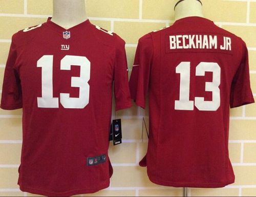 Youth Nike Giants #13 Odell Beckham Jr Red Alternate Stitched NFL Jersey