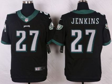 Nike Eagles #27 Malcolm Jenkins Black Alternate Men's Stitched NFL Elite Jersey