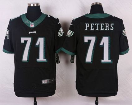 Nike Eagles #71 Jason Peters Black Alternate Men's Stitched NFL New Elite Jersey