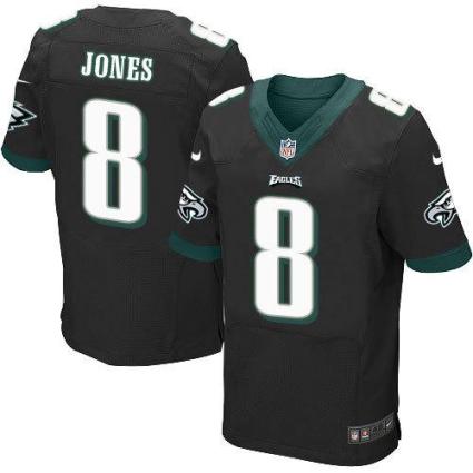 Nike Eagles #8 Donnie Jones Black Alternate Men's Stitched NFL New Elite Jersey