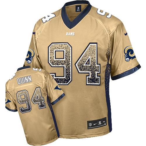 Nike Rams #94 Robert Quinn Gold Men's Stitched NFL Elite Drift Fashion Jersey