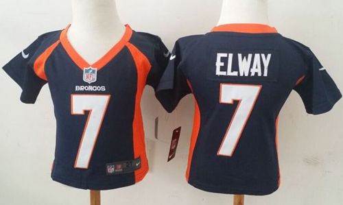 Toddler Nike Broncos #7 John Elway Navy Blue Alternate Stitched NFL Elite Jersey